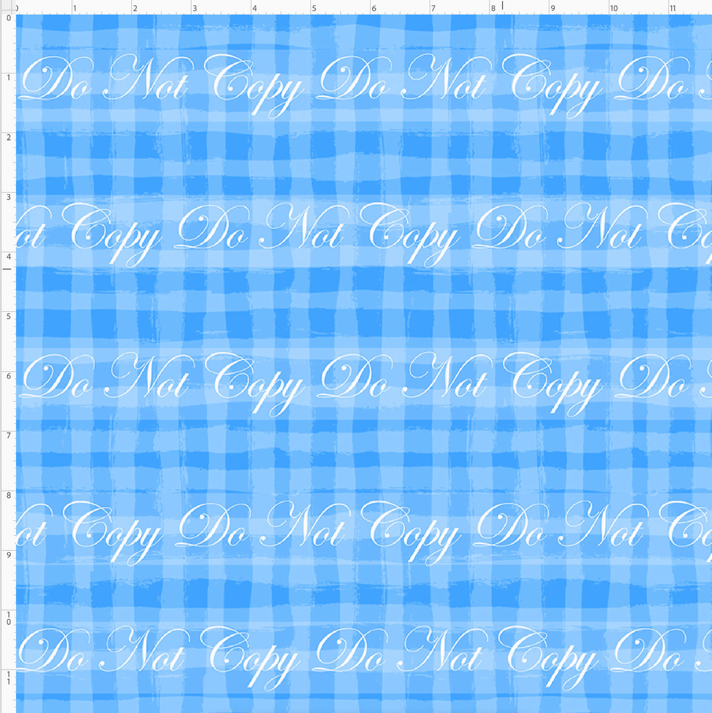 Family Stitches - Plaid - Blue