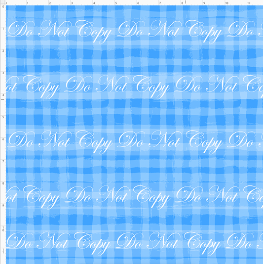 Family Stitches - Plaid - Blue