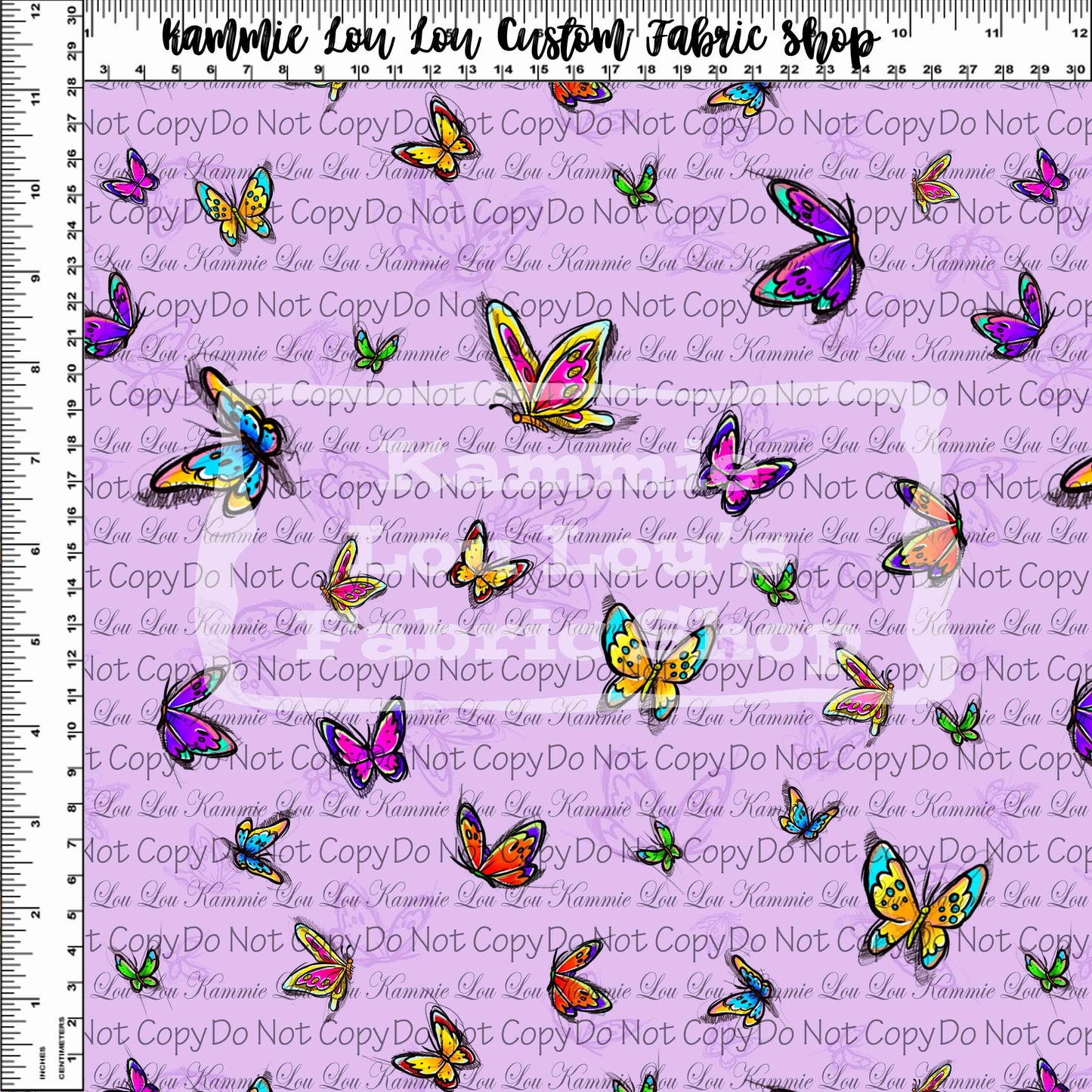 Fawn of the Forest - Butterflies Coordinate - Purple