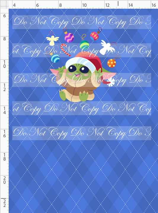 Festive Christmas - Panel - Baby - Cornflower - child