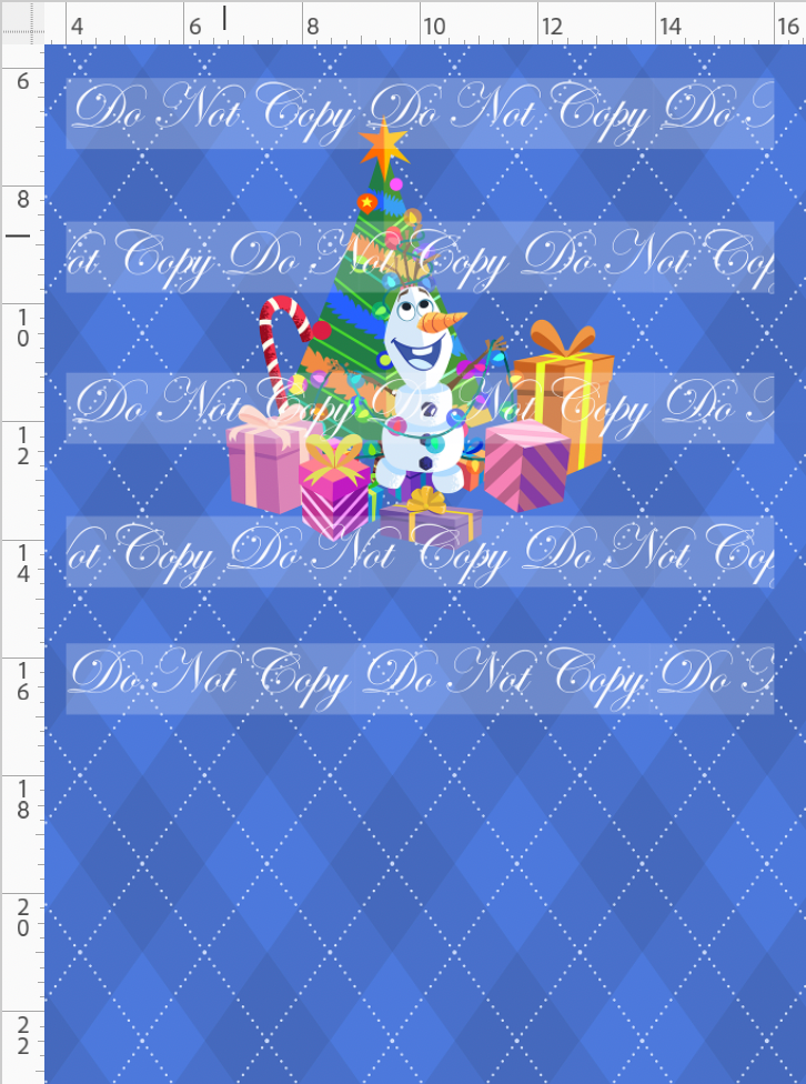 Festive Christmas-Panel-Snowman-Cornflower-Child