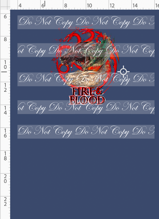 Fire and Blood-Panel-3 dragons fire and blood-blue-child