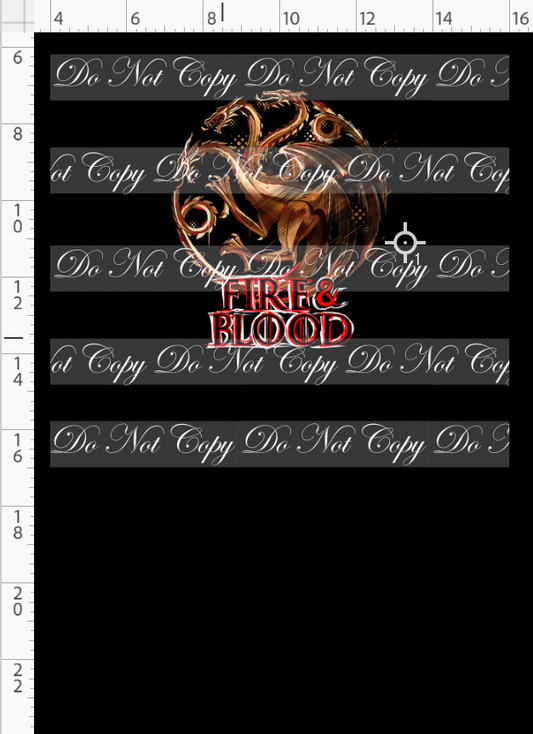 Fire and Blood-Panel-gold symbol fire and blood-black-child
