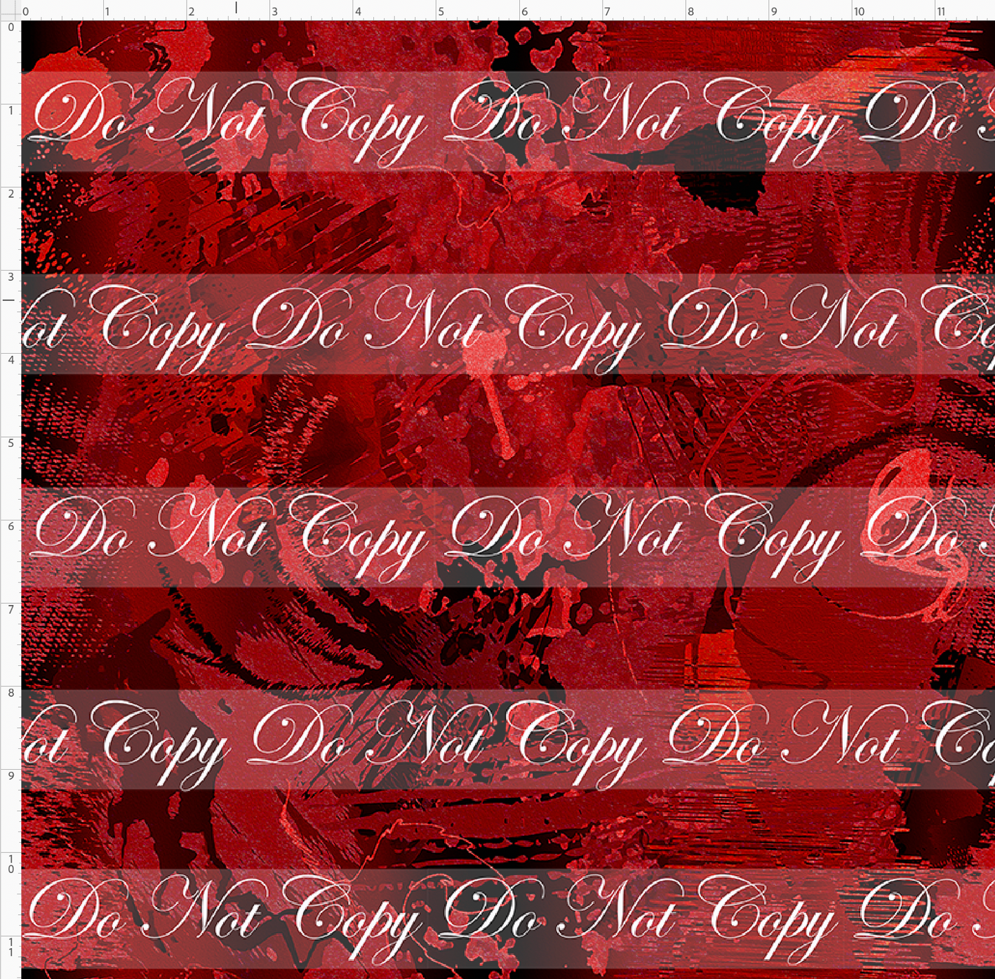 Fire and Blood-red and black brush strokes