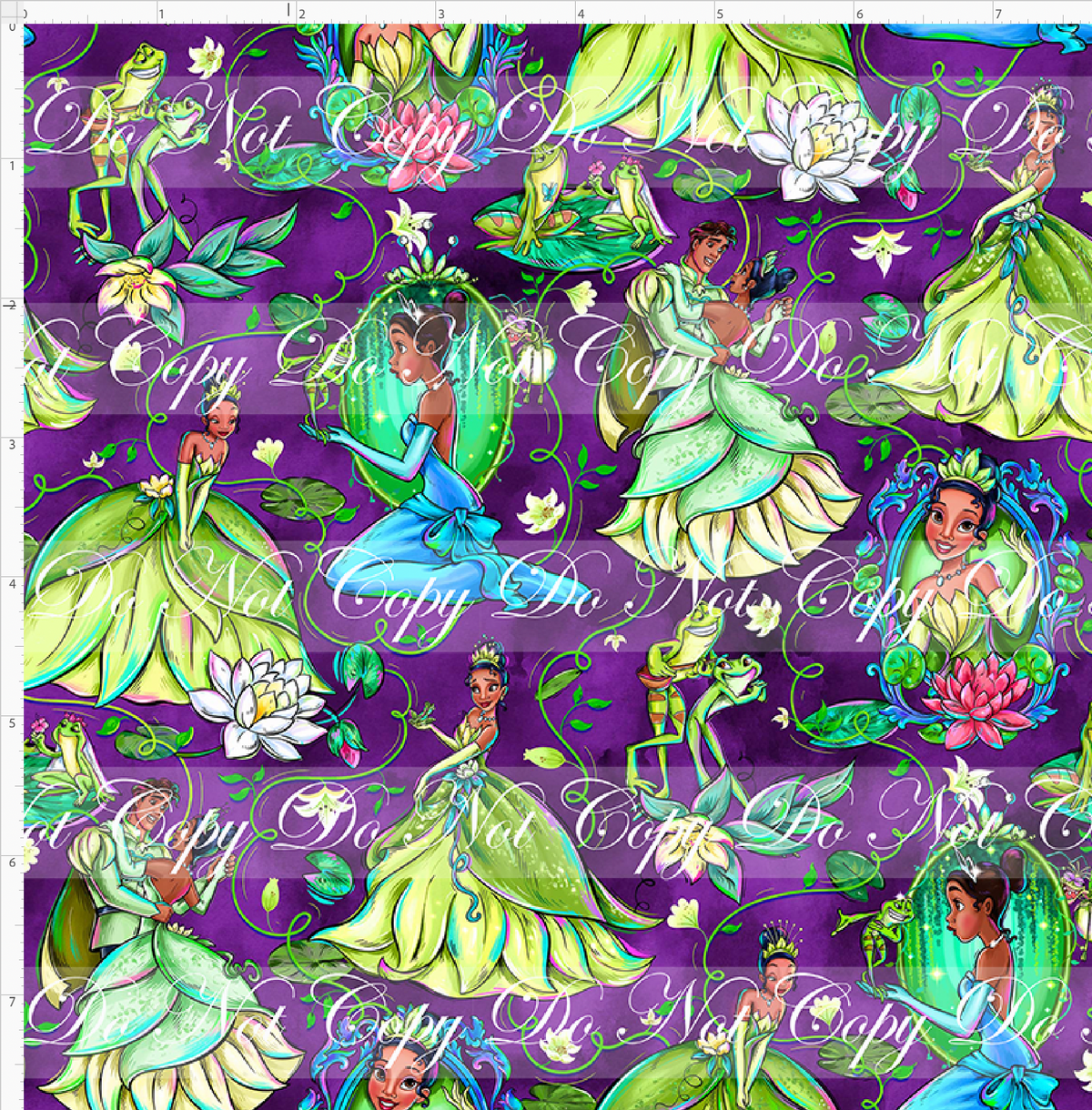 Frogs & Fireflies-Princess-Purple-Small Scale