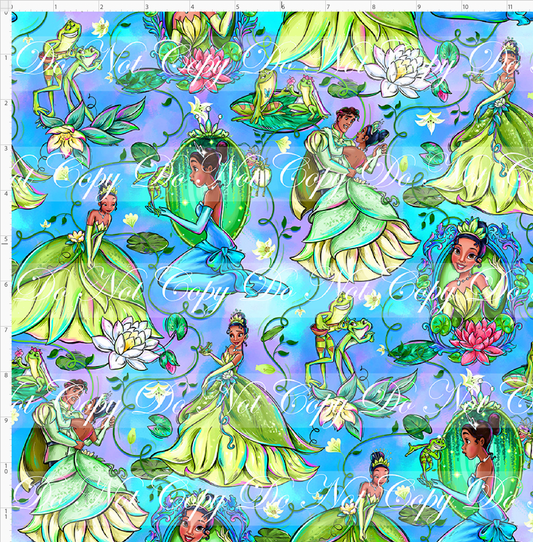 Frogs & Fireflies-Princess-blue purple-Regular Scale