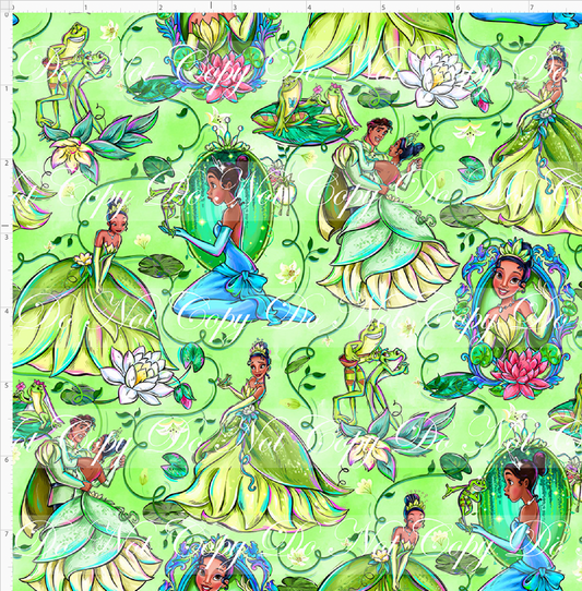 Frogs & Fireflies-Princess-lime-Small Scale
