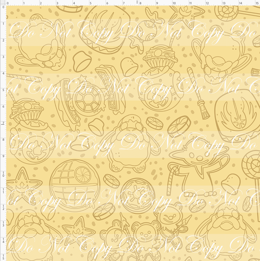 Gingerbread Galaxy - cookie outlines - large scale