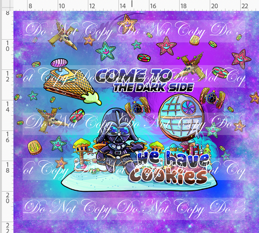 Gingerbread Galaxy - panel dark side - purple sparkle galaxy - adult