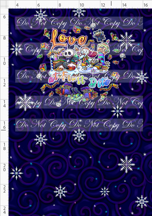 Gingerbread NBC - panel - love bite - swirls - child