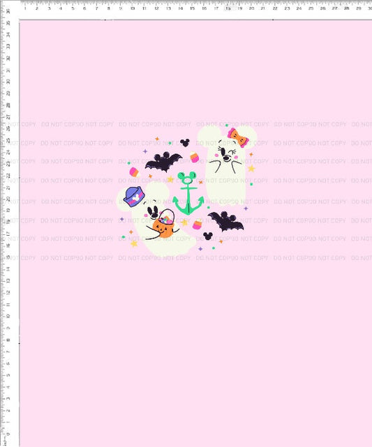 Halloween Cruise - Panel - Pink - Adult