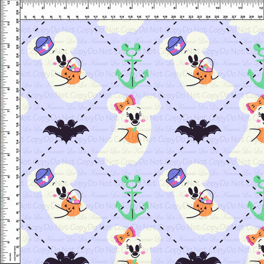 Halloween Cruise - Purple Argyle - Regular Scale