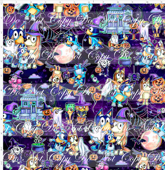 Halloween Heelers-Main-Blue Purple-Regular Scale