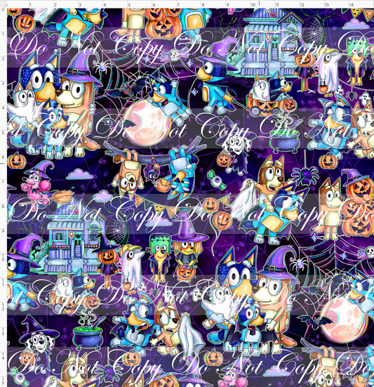 Halloween Heelers-Main-Blue purple-Large Scale