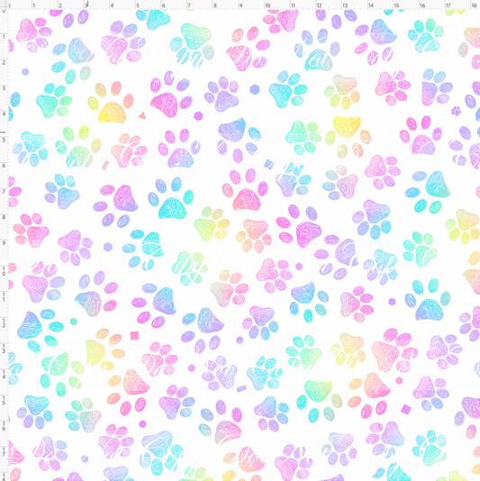 Halloween Heelers-paw prints