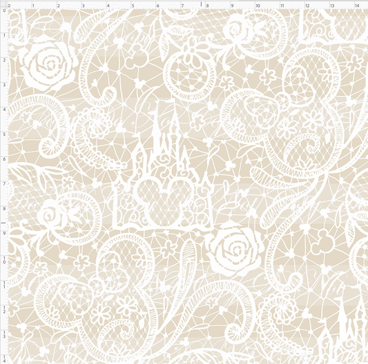 Happily Ever After Wedding-lace-beige white-large scale