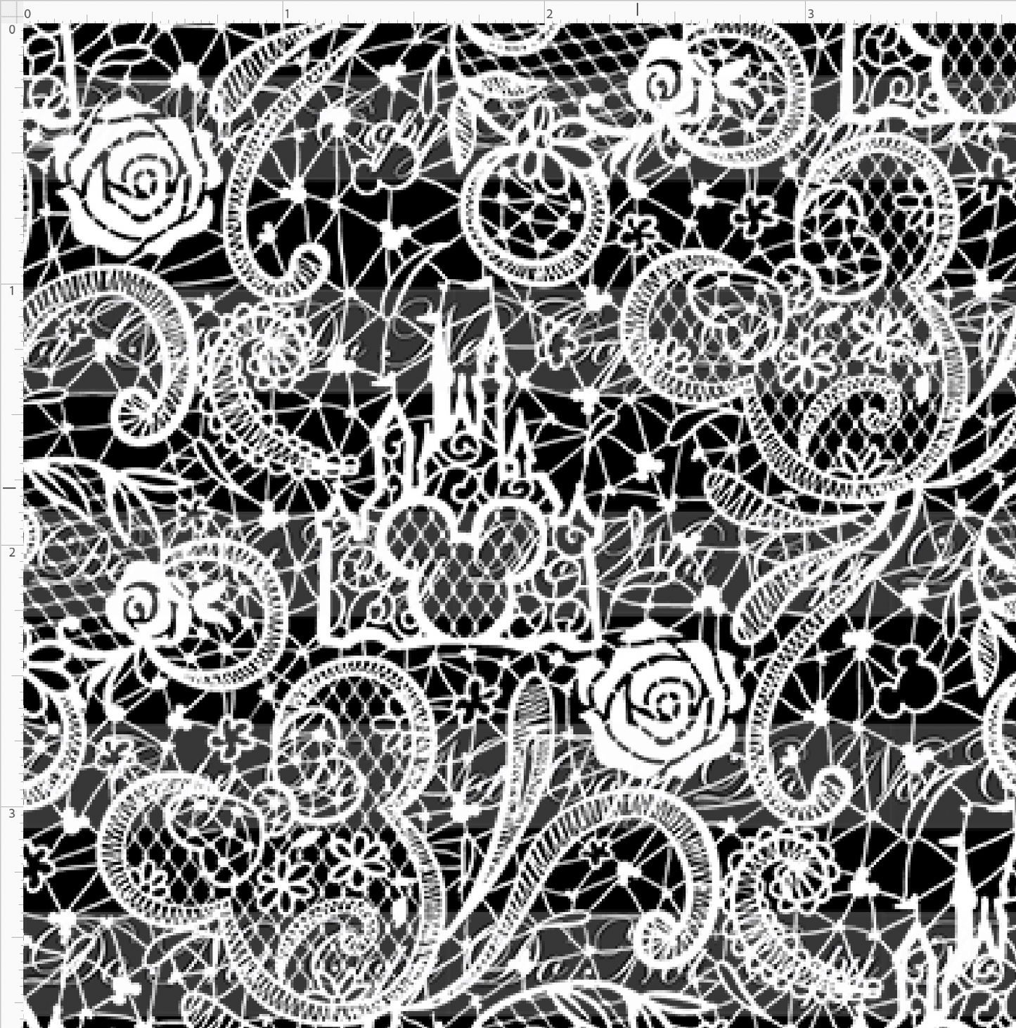 Happily Ever After Wedding-lace-white black-mini scale