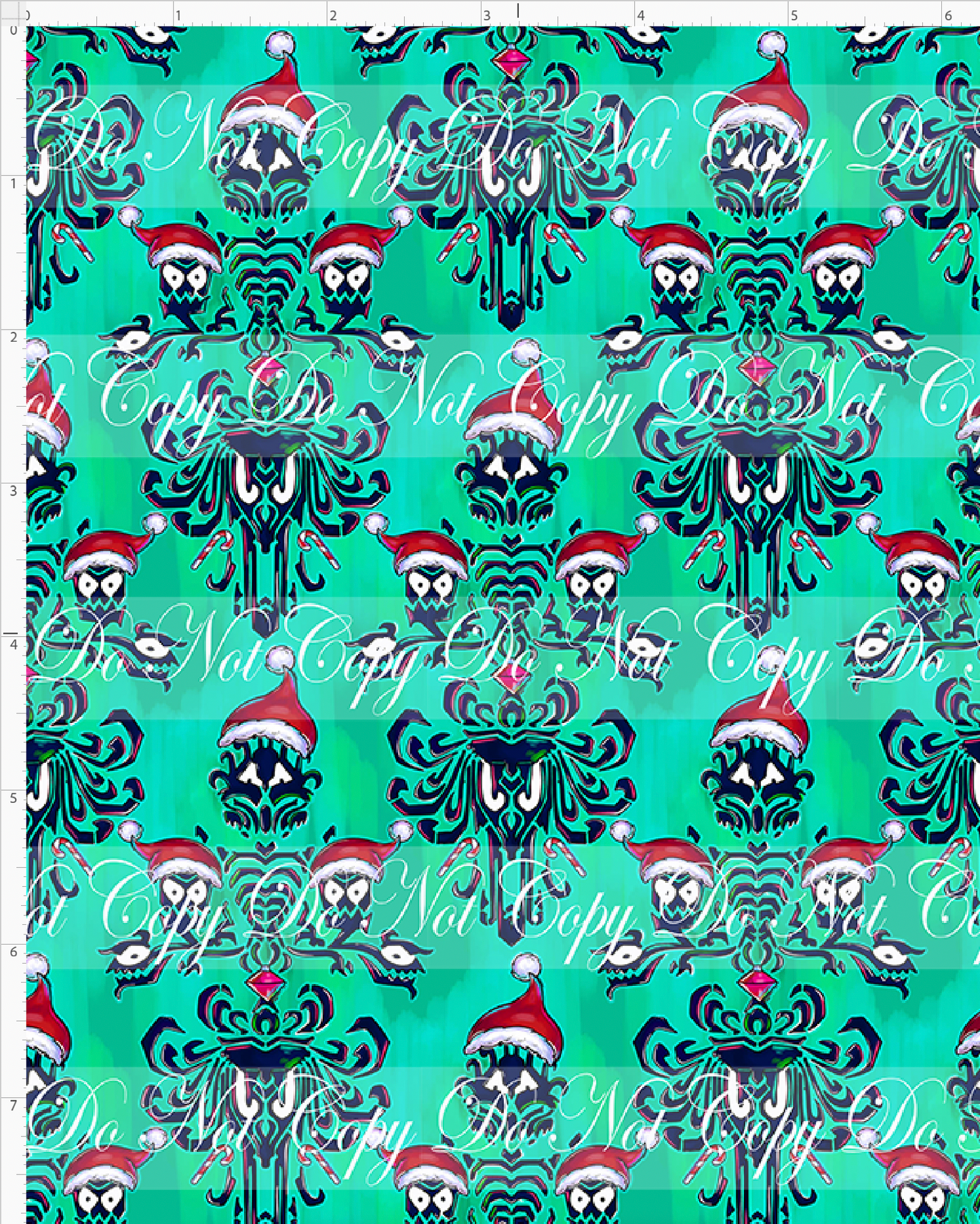 Haunted Christmas - wallpaper - green