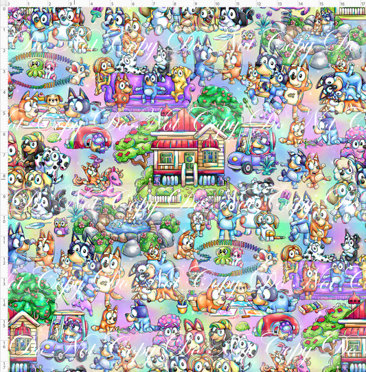 Heeler Hideaway - Main - Pastel Rainbow - large scale