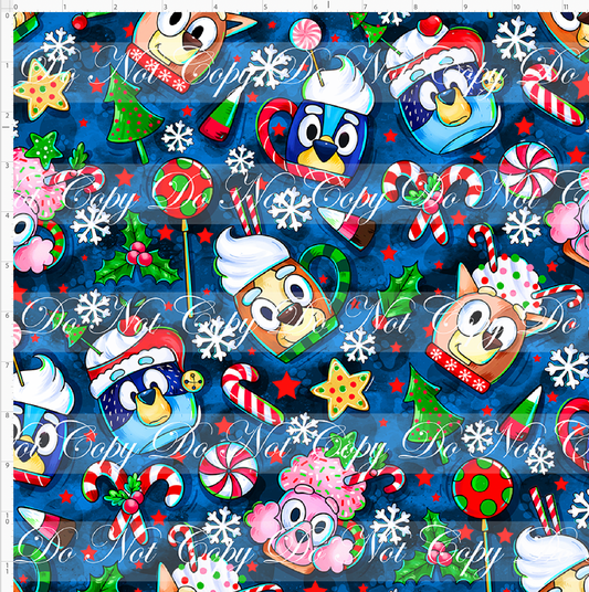 Heeler Holidays - Cocoa cups - main - navy - REGULAR SCALE