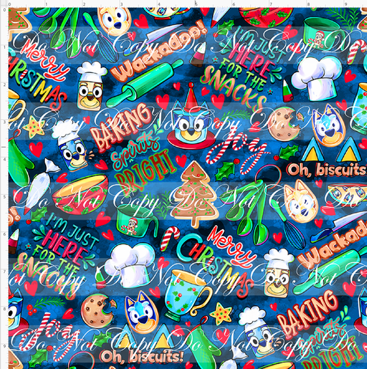 Heeler Holidays - cookies - Navy - SMALL SCALE