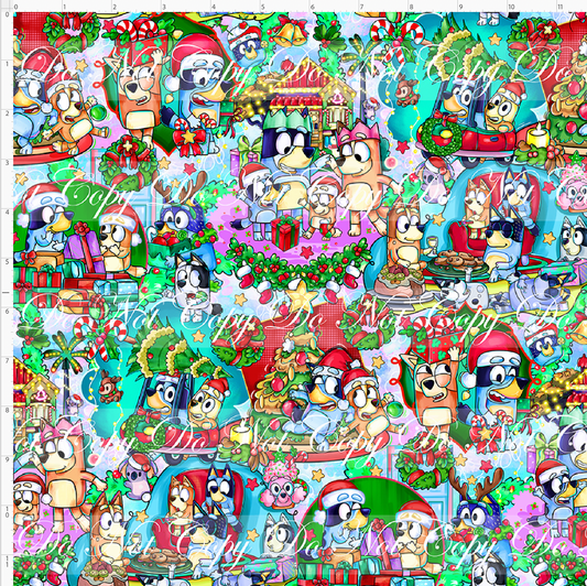 Heeler Holidays - main - cotton candy - REGULAR SCALE