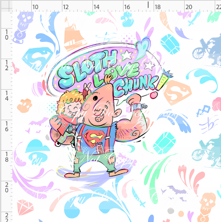 Hey you guys - panel - white - sloth love chunk - ADULT