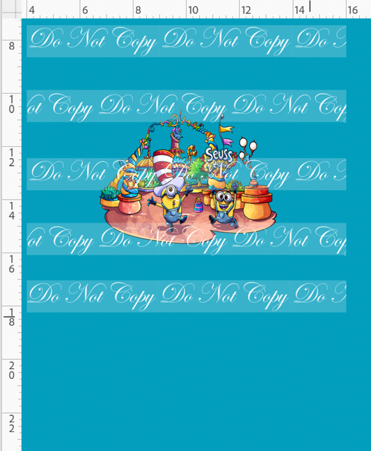 Hollywood's Playground - Panel - Yellow Guys Teal - CHILD