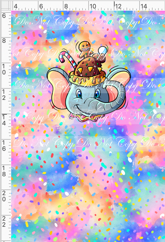 Hot Cocoa - Panel - Colorful - Elephant cup - Child