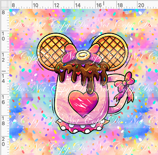 Hot Cocoa - Panel - Colorful - Girl Mouse cup - Adult