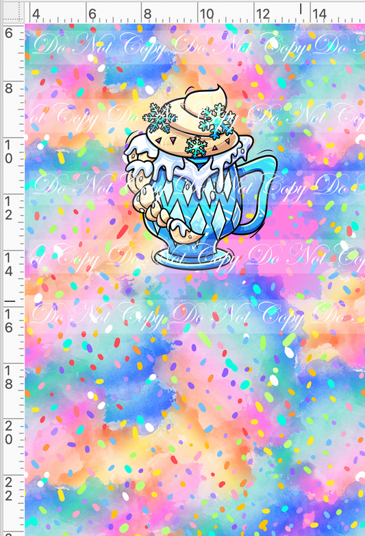 Hot Cocoa - Panel - Colorful - Snow Queen cup - Child