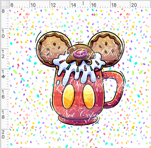 Hot Cocoa - Panel - White - Boy Mouse cup - Adult