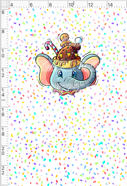 Hot Cocoa - Panel - White - Elephant cup - Child