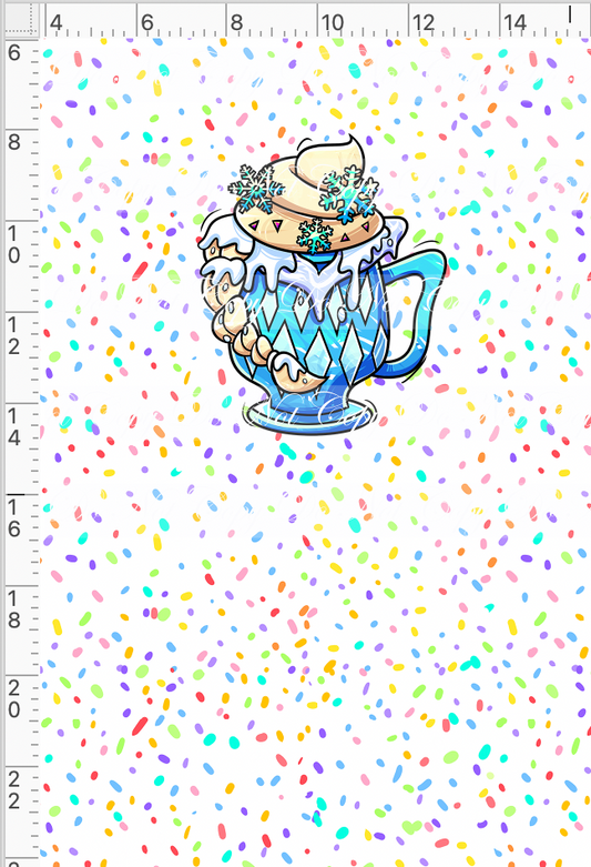 Hot Cocoa - Panel - White - Snow Queen cup - Child