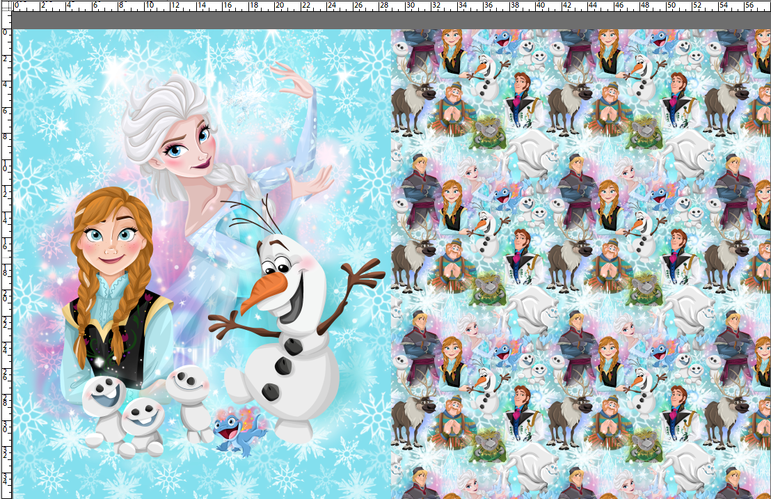 Ice Queen - Childrens Blanket Panel 58W x 36H