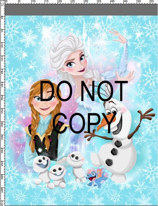 Ice Queen - Full Size Blanket Panel 58W x 72H