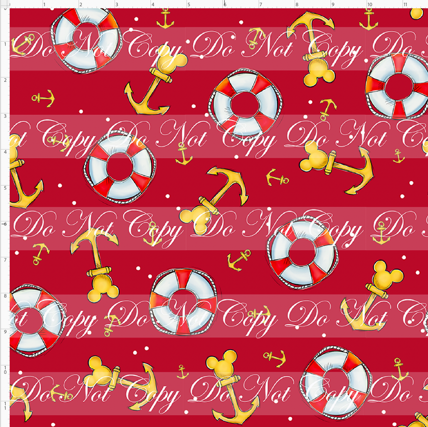 Its Cruise Time - Red Coordinate - Regular Scale