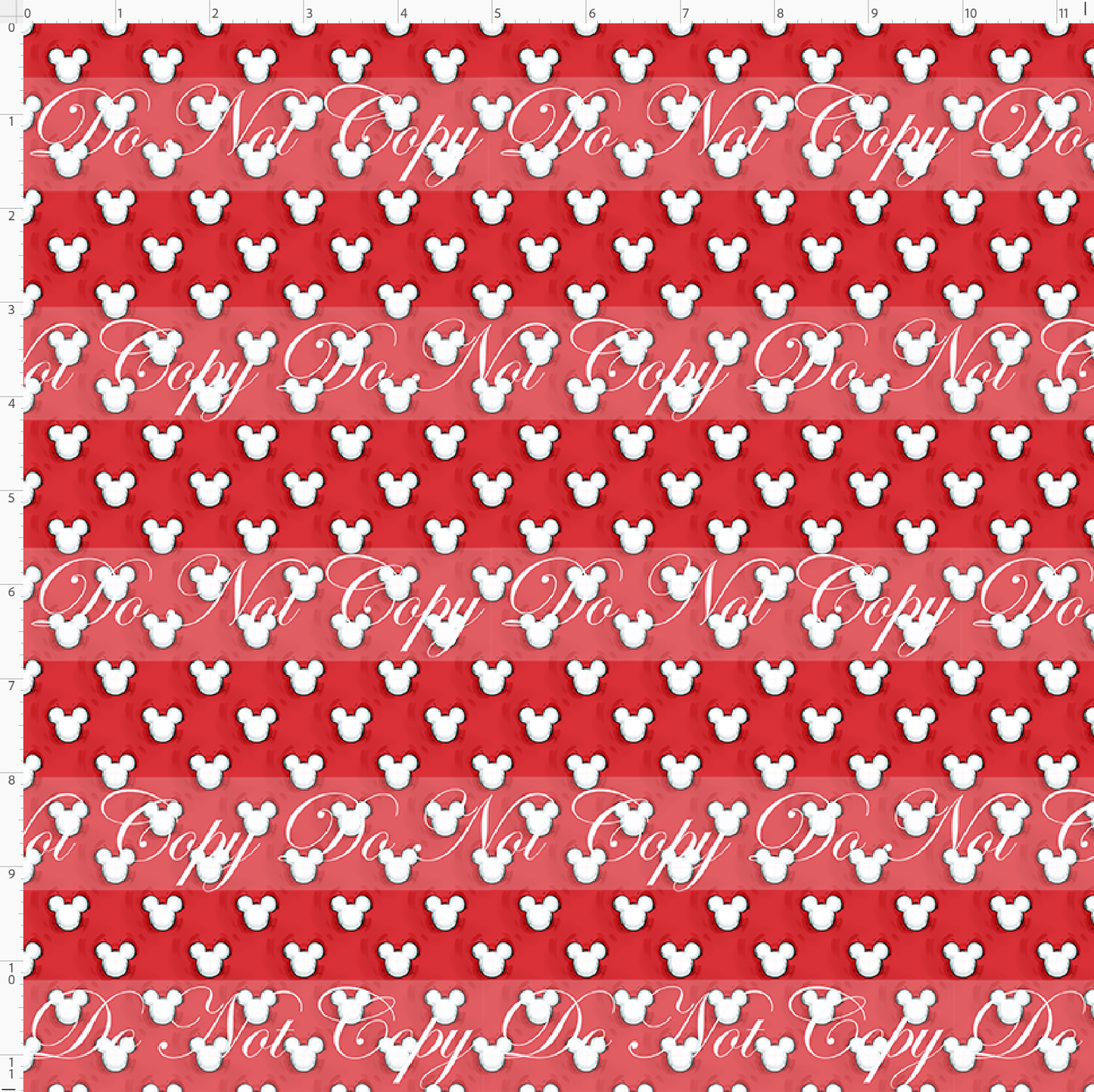 It started with a mouse-mouse heads-0.25 inch-red and white