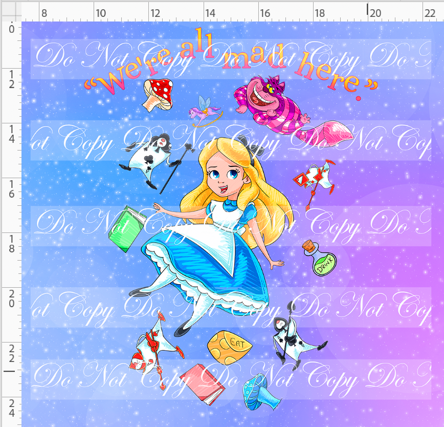 Journey into the Curious World - Panel -ADULT - Purple