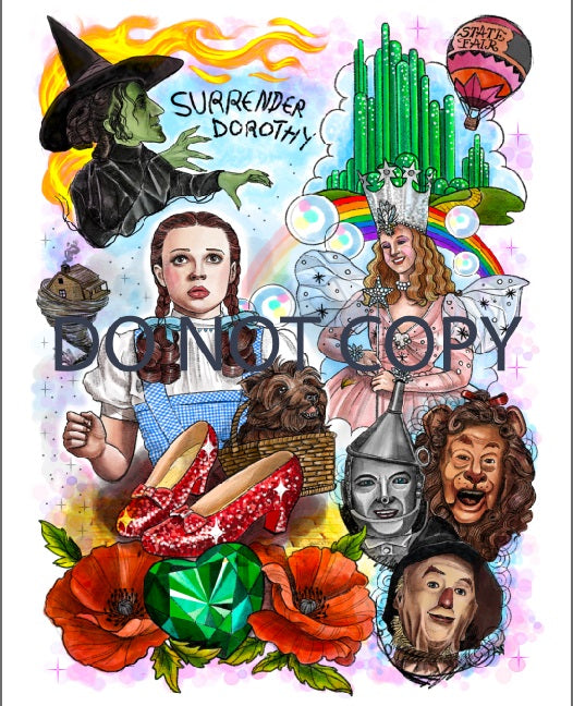 Journey to Oz - Full Size Blanket Panel 58W x 72H