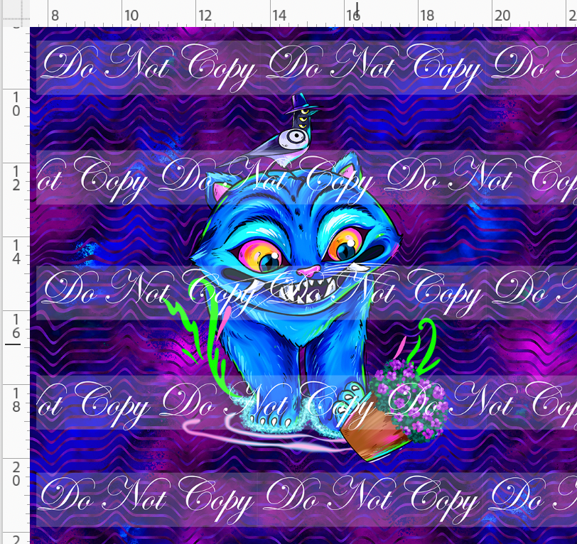 KPOP Huntrix - Panel - ADULT - Tiger - Blue Purple