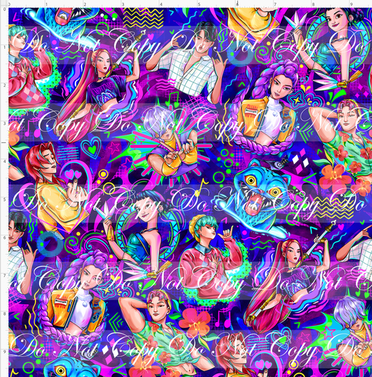 KPOP Huntrix - Singles - Blue Pink - SMALL SCALE