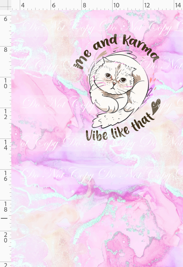 Karma & Chaos-Panel-Karma vibe-light pink-child