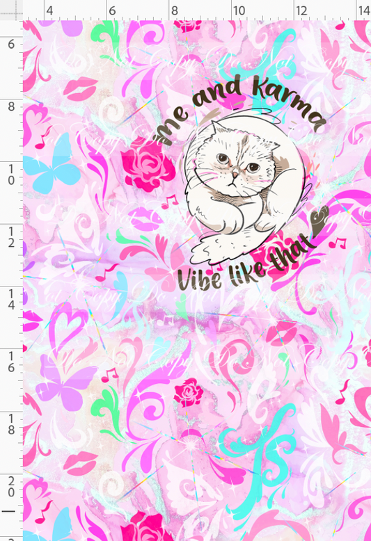 Karma & Chaos-Panel-Karma vibe-light pink with elements-child