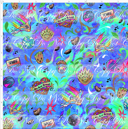 Kawaii Lord of the Galaxy - coordinate - blue - SMALL SCALE