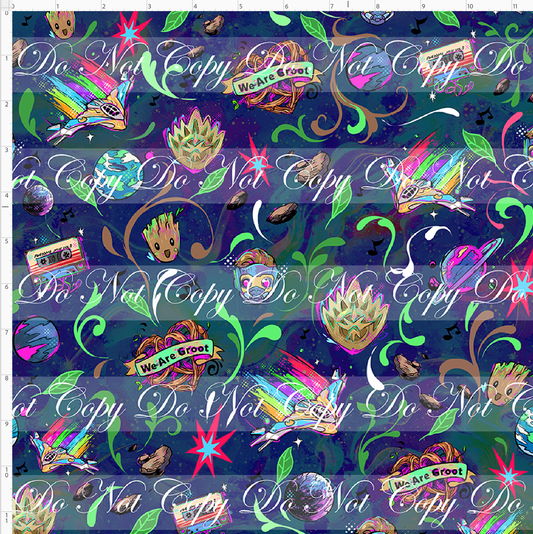 Kawaii Lord of the Galaxy - coordinate - navy - REGULAR SCALE