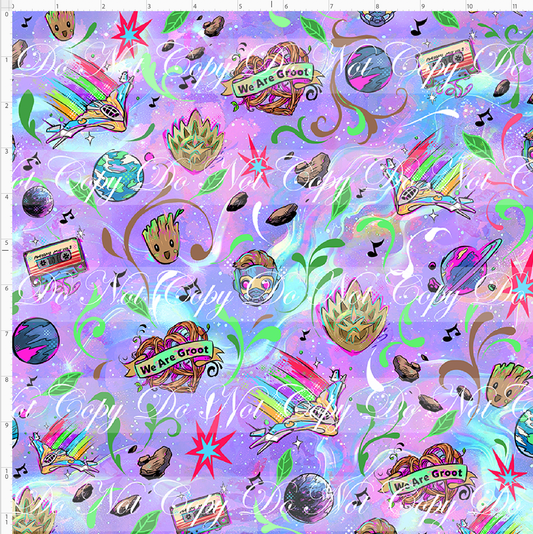 Kawaii Lord of the Galaxy - coordinate - purple - REGULAR SCALE