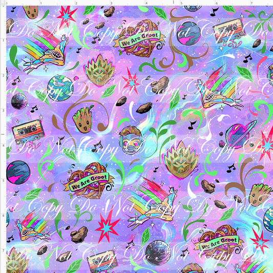 Kawaii Lord of the Galaxy - coordinate - purple - SMALL SCALE