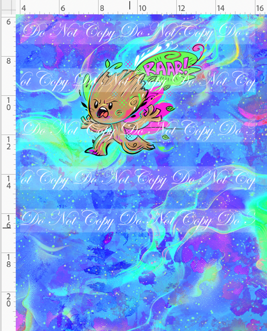 Kawaii Lord of the Galaxy - panel - blue - raar - CHILD