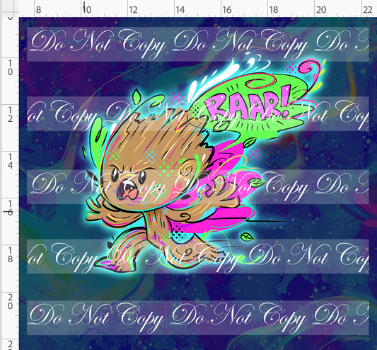 Kawaii Lord of the Galaxy - panel - navy - raar - ADULT